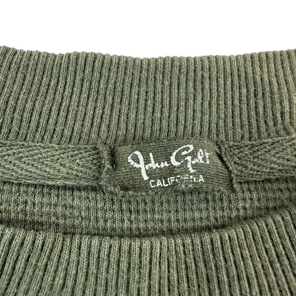 Brandy Melville John Gault Army Green Thermal Long Sleeve‎ Top, OS - Picture 5 of 8